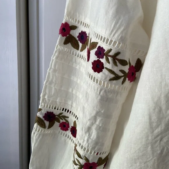 Sézane chemise megane in ficelle size 4 - Picture 3 of 9